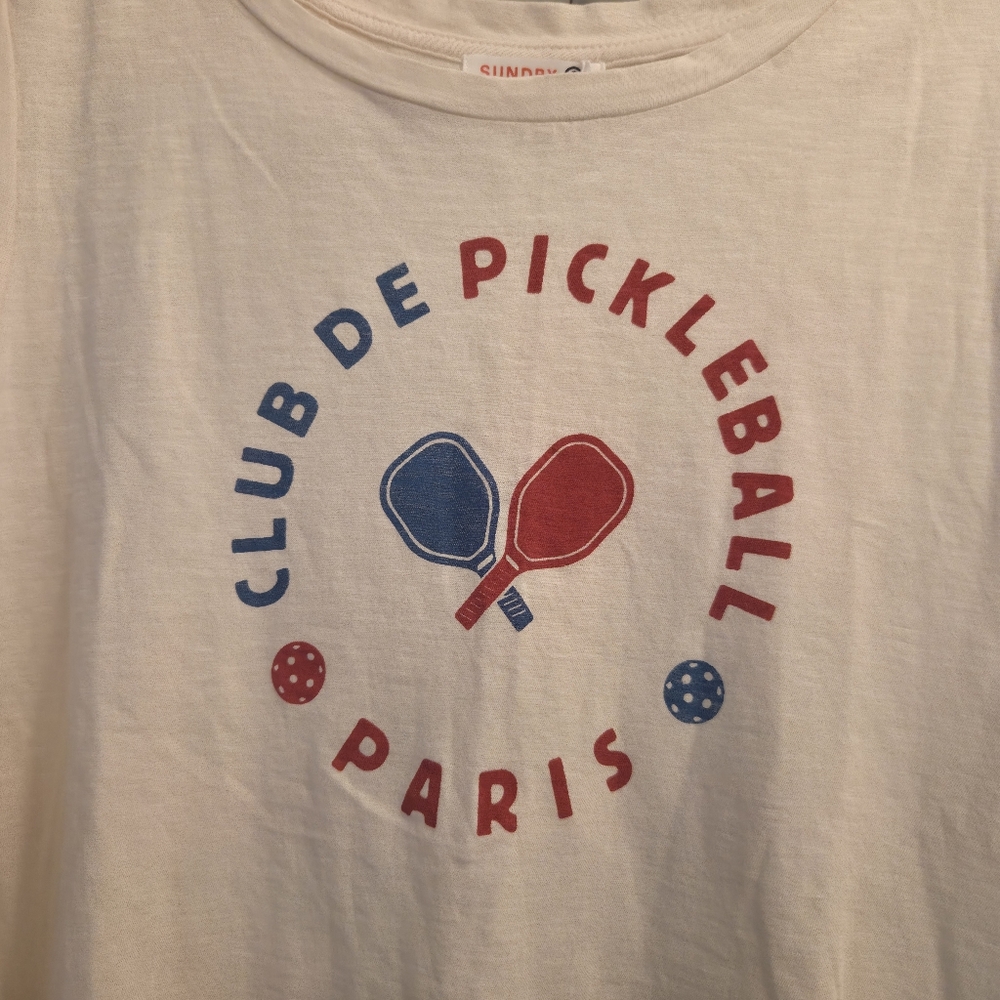 Sundry By "Anthropologie" Club de Pickleball Muscle Tee - Picture 10 of 11